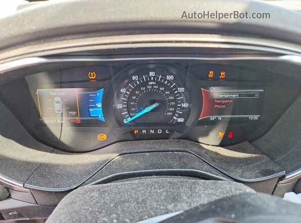 3FA6P0HD1LR106061 2020 FORD FUSION Gray Вид щитка приладів
