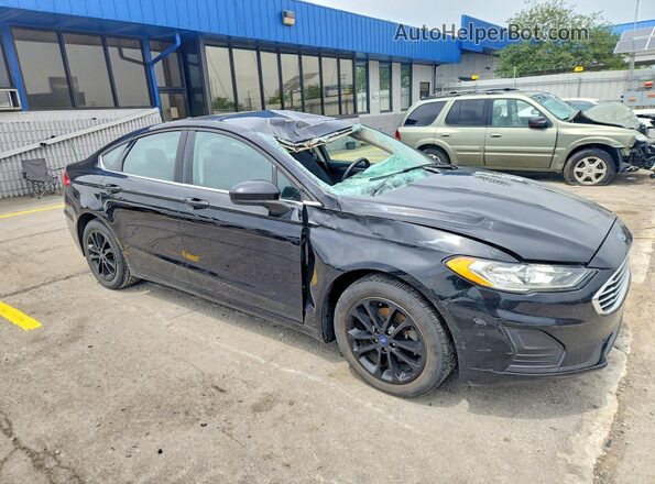 3FA6P0HD1LR124172 2020 FORD FUSION Black Front right