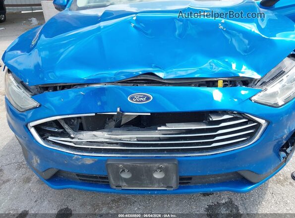 3FA6P0HD1LR128884 2020 FORD FUSION Blue Widok z przodu