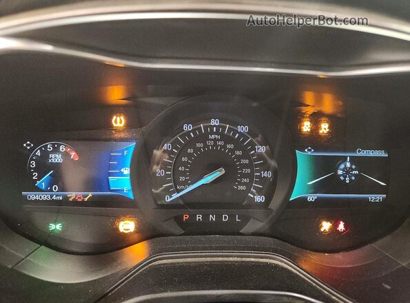 3FA6P0HD1LR218049 2020 FORD FUSION Black Vista del cuadro de instrumentos