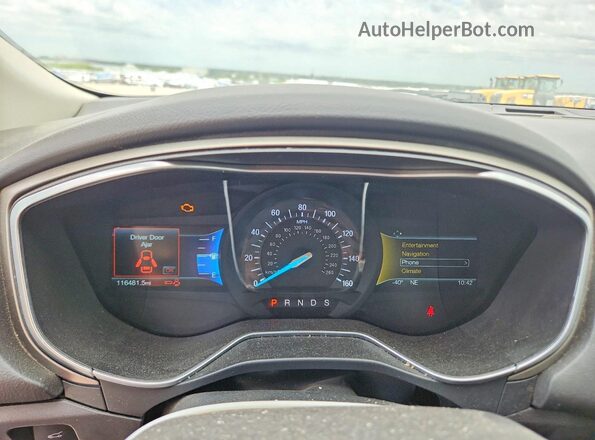 3FA6P0HD2GR104261 2016 FORD FUSION Gray Սարքավորումների վահանակի տեսք