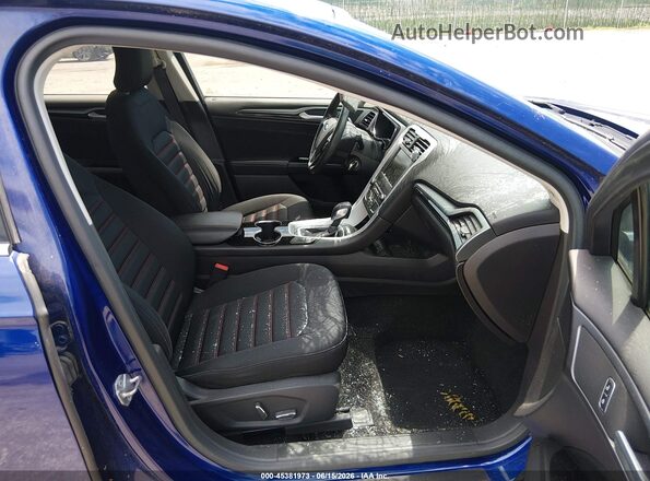3FA6P0HD2GR165707 2016 FORD FUSION Blue Front interior view