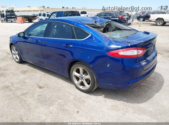 3FA6P0HD2GR165707 2016 FORD FUSION Blue Rear left