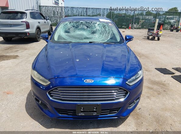 3FA6P0HD2GR165707 2016 FORD FUSION Blue Instrument cluster view