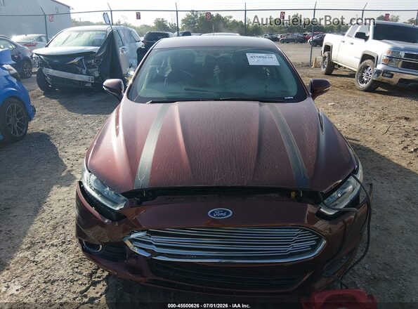 3FA6P0HD2GR231978 2016 FORD FUSION Maroon Instrument cluster view