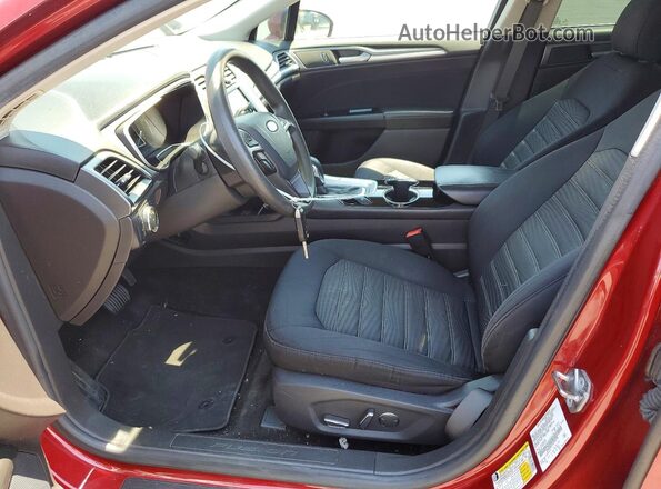 3FA6P0HD2GR282798 2016 FORD FUSION Red Vista interior delantera