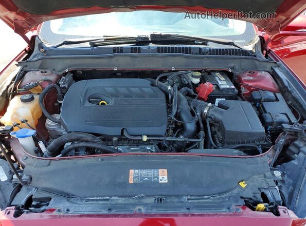 3FA6P0HD2GR282798 2016 FORD FUSION Red Vista interior trasera