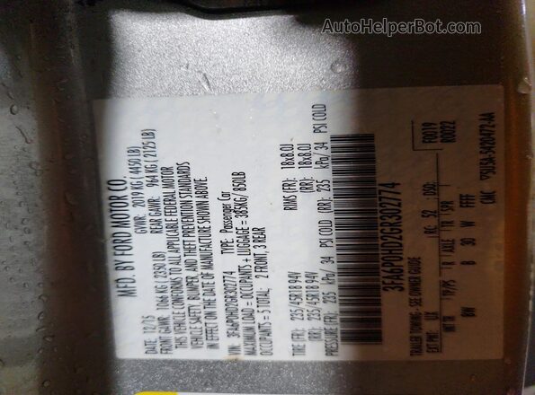 3FA6P0HD2GR302774 2016 FORD FUSION Silver Vista del compartimento del motor
