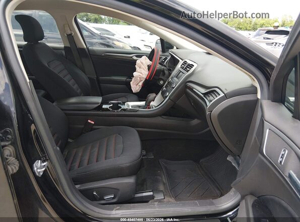 3FA6P0HD2GR390158 2016 FORD FUSION Black Front interior view