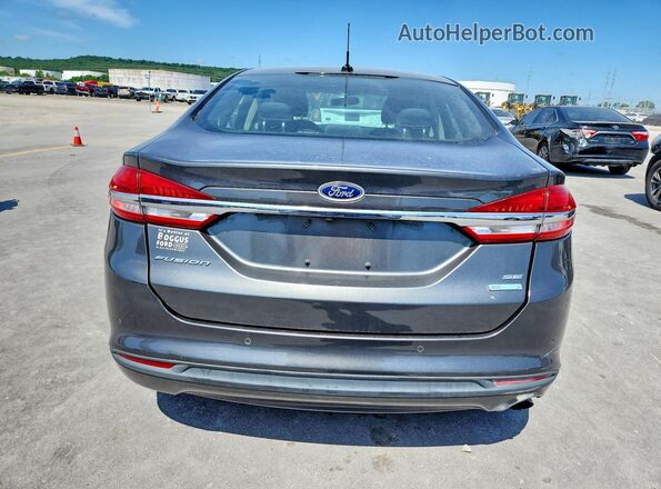 3FA6P0HD2HR305546 2017 FORD FUSION Black Вид ззаду