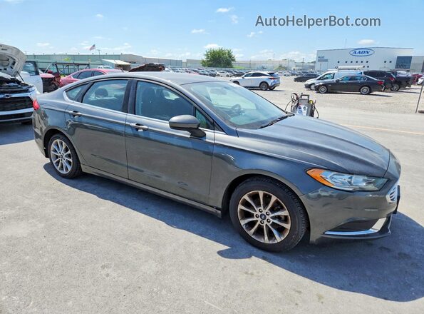 3FA6P0HD2HR305546 2017 FORD FUSION Black Передня права чверть
