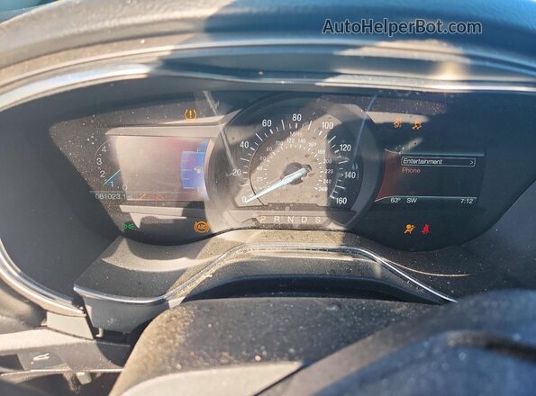 3FA6P0HD2HR404979 2017 FORD FUSION Gold Instrument cluster view