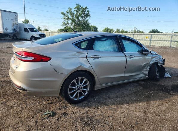 3FA6P0HD2HR404979 2017 FORD FUSION Gold Rear right