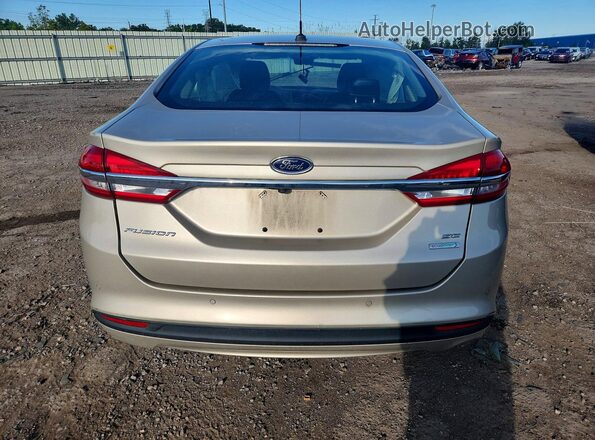 3FA6P0HD2HR404979 2017 FORD FUSION Gold Rear view