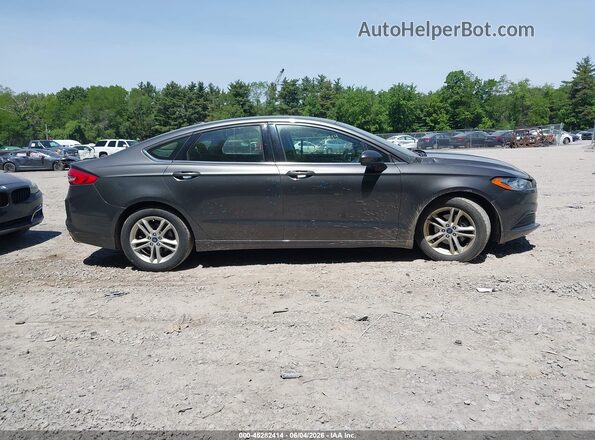 3FA6P0HD2JR159963 2018 FORD FUSION Gray Widok wnętrza z tyłu