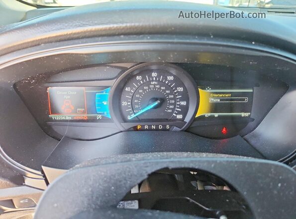 3FA6P0HD2JR255818 2018 FORD FUSION Gray Instrument cluster view