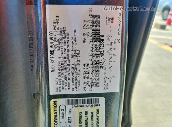 3FA6P0HD2JR255818 2018 FORD FUSION Gray Engine compartment view