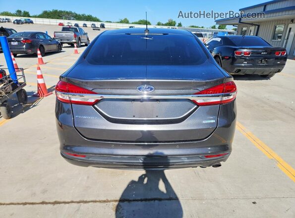 3FA6P0HD2JR255818 2018 FORD FUSION Gray Rear view