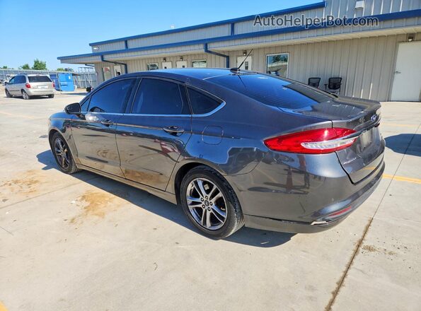 3FA6P0HD2JR255818 2018 FORD FUSION Gray Rear left