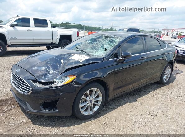 3FA6P0HD2KR159771 2019 FORD FUSION Black Przód lewy
