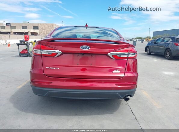 3FA6P0HD2KR177865 2019 FORD FUSION Красный 