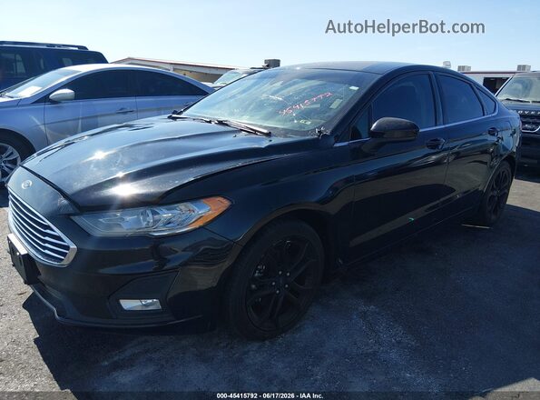 3FA6P0HD2KR252077 2019 FORD FUSION Black წინა მარცხენა ხედი სამი მეოთხედიდან