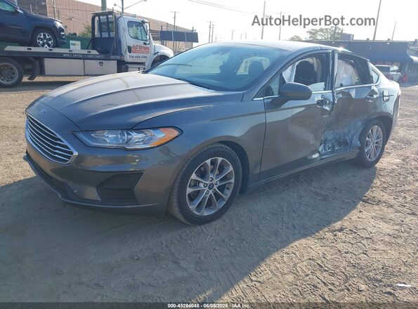 3FA6P0HD2LR109941 2020 FORD FUSION Gray წინა მარცხენა ხედი სამი მეოთხედიდან