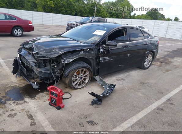 3FA6P0HD2LR150487 2020 FORD FUSION Black წინა მარცხენა ხედი სამი მეოთხედიდან