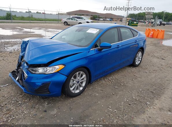 3FA6P0HD2LR162784 2020 FORD FUSION Blue Front left
