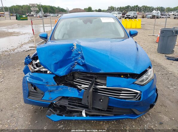 3FA6P0HD2LR162784 2020 FORD FUSION Blue Instrument cluster view