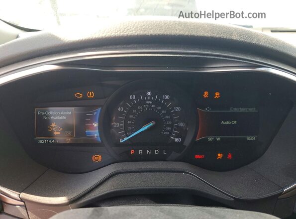 3FA6P0HD2LR165068 2020 FORD FUSION Silver Instrument cluster view