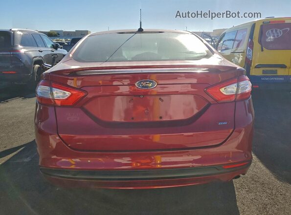 3FA6P0HD3GR106410 2016 FORD FUSION Red 
