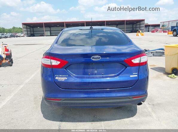 3FA6P0HD3GR339705 2016 FORD FUSION Blue 