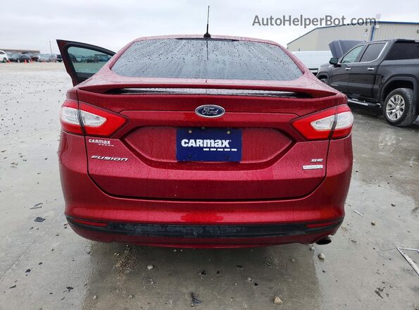 3FA6P0HD3GR394901 2016 FORD FUSION Red Հետևի տեսք
