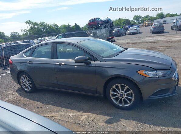3FA6P0HD3HR128635 2017 FORD FUSION Gray უკანა სალონის ხედი