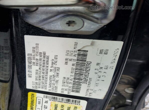 3FA6P0HD3HR297943 2017 FORD FUSION Black Շարժիչի բաժամունքի տեսք
