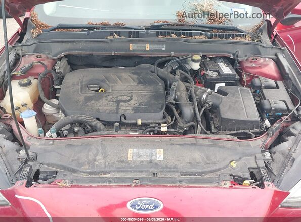 3FA6P0HD3HR304213 2017 FORD FUSION Red Rear view