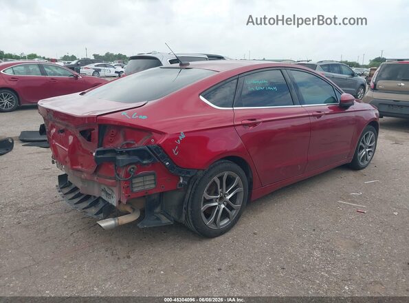 3FA6P0HD3HR304213 2017 FORD FUSION Red Rear right