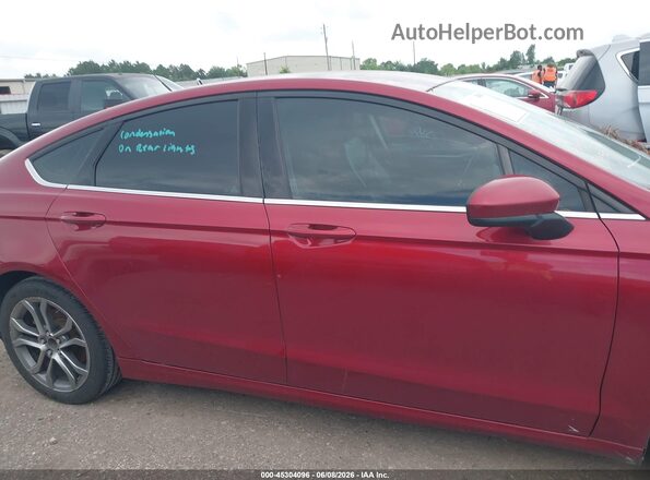 3FA6P0HD3HR304213 2017 FORD FUSION Red 360 interior view