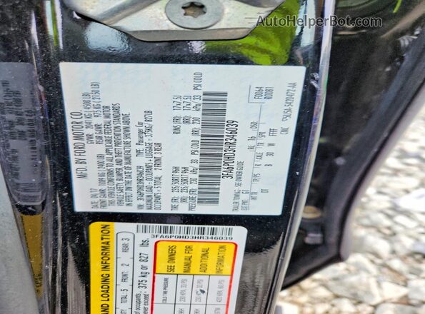 3FA6P0HD3HR346039 2017 FORD FUSION Black 