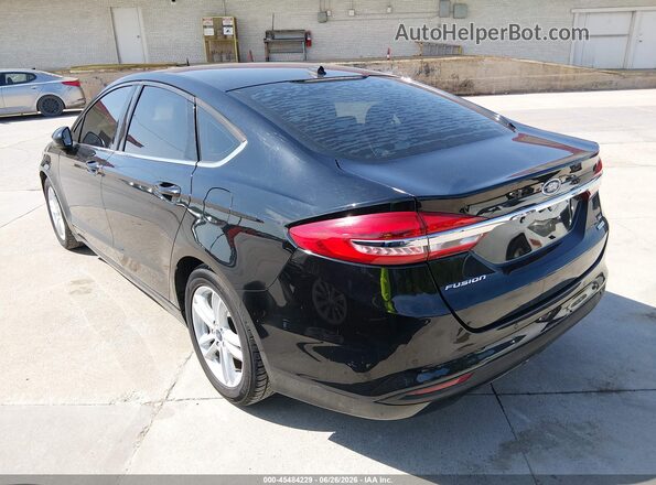 3FA6P0HD3JR121951 2018 FORD FUSION Black Trasero izquierdo