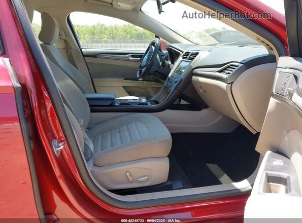 3FA6P0HD3JR148535 2018 FORD FUSION Red Вид салону спереду