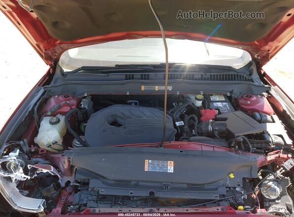 3FA6P0HD3JR148535 2018 FORD FUSION Red Вид ззаду