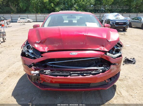 3FA6P0HD3JR148535 2018 FORD FUSION Red Вид панелі приладів