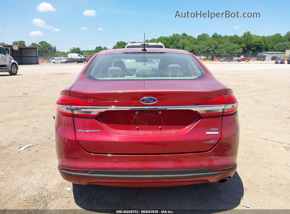 3FA6P0HD3JR148535 2018 FORD FUSION Red 