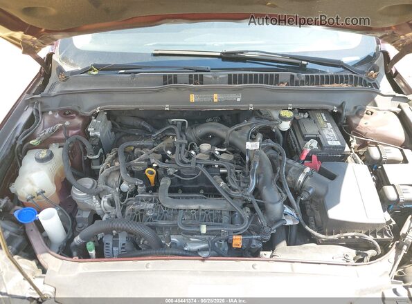 3FA6P0HD3JR166761 2018 FORD FUSION Бордовый Вид сзади