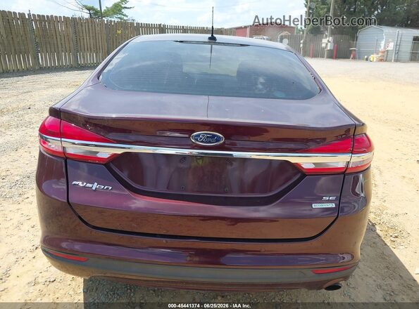 3FA6P0HD3JR166761 2018 FORD FUSION Бордовый 