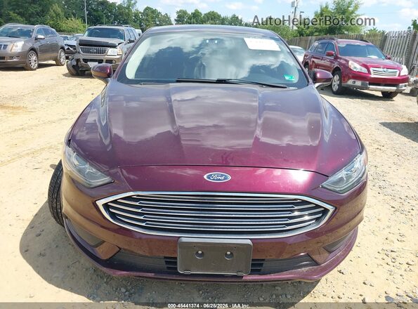 3FA6P0HD3JR166761 2018 FORD FUSION Бордовый Вид щитка приборов