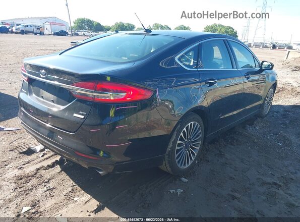 3FA6P0HD3JR185763 2018 FORD FUSION Черный Задняя правая четверть