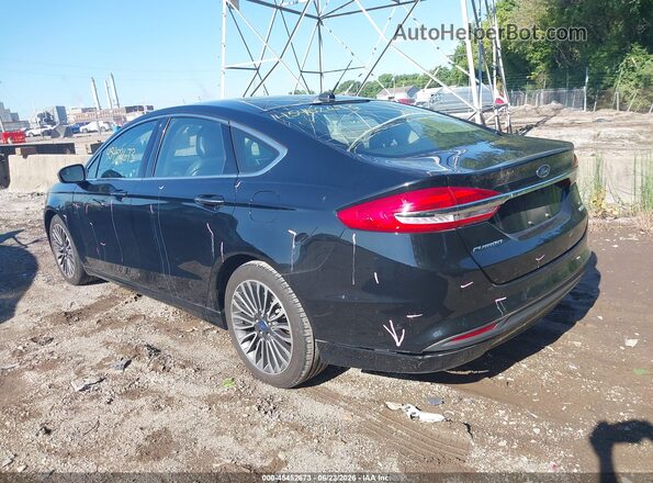 3FA6P0HD3JR185763 2018 FORD FUSION Черный Задняя левая четверть